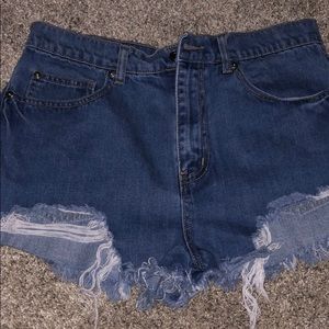 Denim shorts